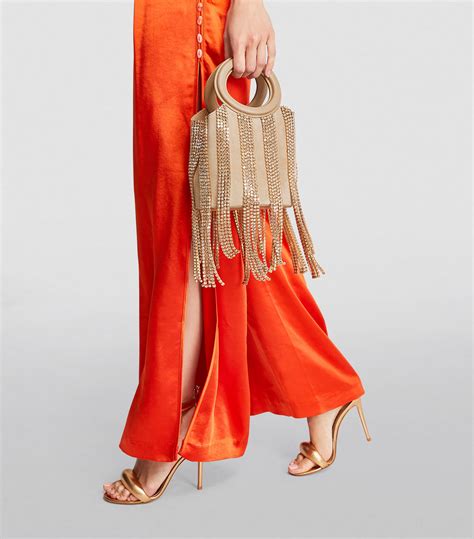 Cult Gaia Suede Taryn Top-Handle Bag | Harrods US