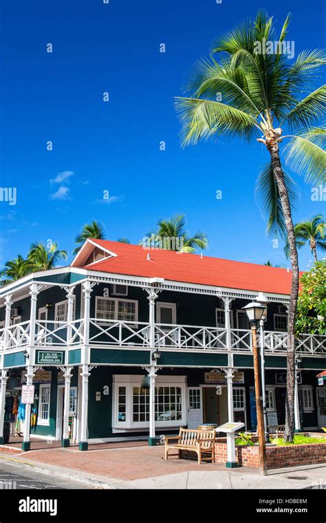 Historic Buildings Lahaina Maui Hawaii Usa Stock Photo Alamy
