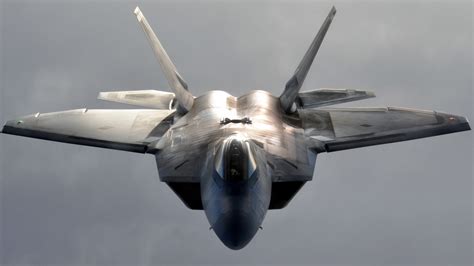 Online Crop Gray Fighter Plane F 22 Raptor Military Aircraft