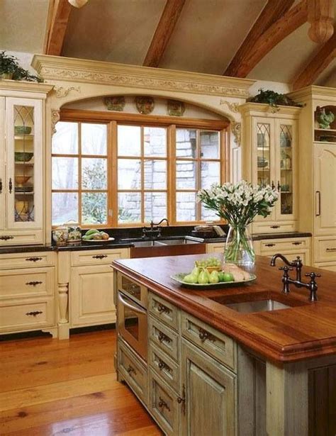 French Kitchen Cabinet Styles | Country style kitchen, Country kitchen