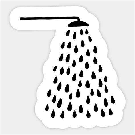 Shower In Bathroom Shower Sticker Teepublic