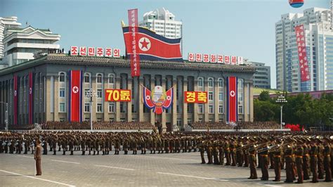 North Korea Holds Military Parade Without Icbms Cnn