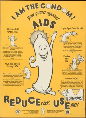 I Am The Condom Aids Education Posters