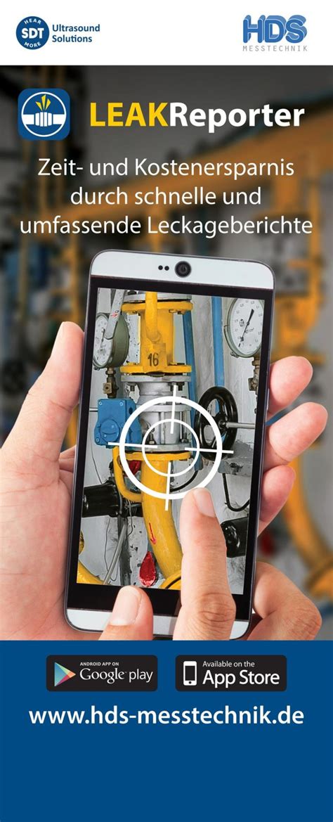 Sdt Leakreporter Die Leckage App Für Ihr Smartphone Maintenance Dortmund