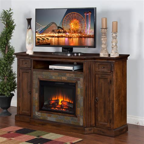 Sunny Designs Santa Fe 72 In Electric Fireplace Tv Console