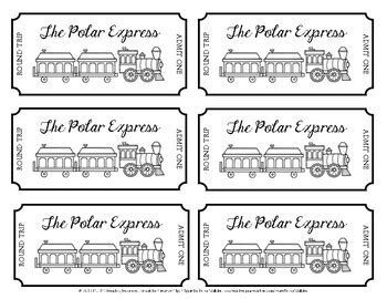 polar express ticket freebie by miss ms reading resources