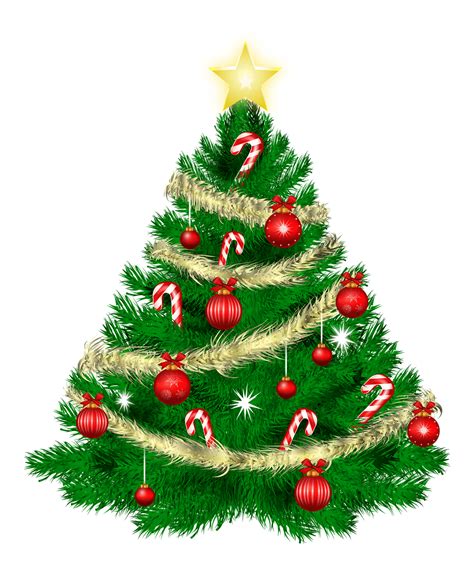 Cartoon Christmas Tree Png Transparent Image
