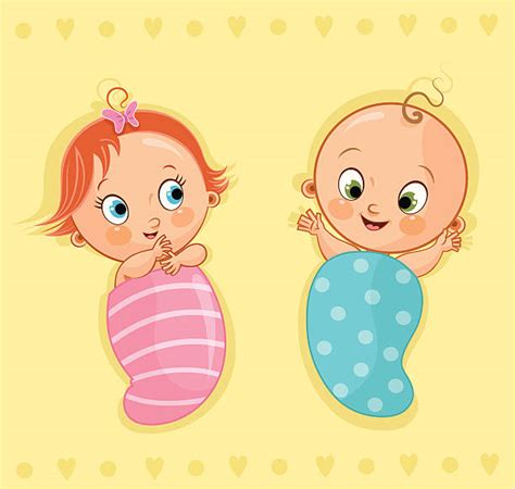 Royalty Free Twin Babies Clip Art Vector Images And Illustrations Istock
