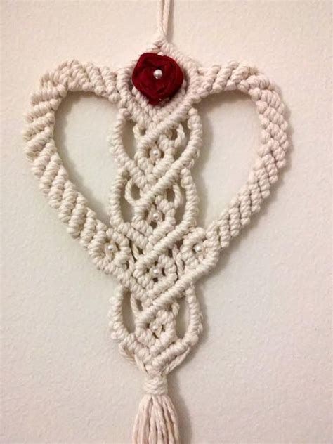 Chalkboard hanging heart decoration 15cm. Macrame heart Macrame wall hanging Macrame wall decor Wall ...