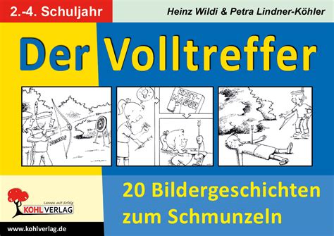 Bildergeschichten können sowohl im muttersprachlichen unterricht als auch im fremdsprachlichen unterricht eingesetzt werden. 20 Bildergeschichten zum Schmunzeln: Der Volltreffer - Unterrichtsmaterial und Arbeitsblätter ...