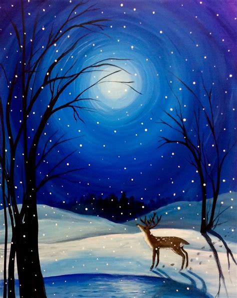 The bliss of summer makes the heart sing the songs of love! Paint nite | Christmas canvas art, Art painting acrylic ...