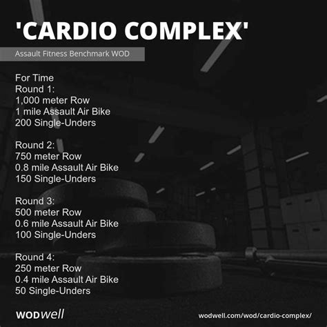 Cardio Complex Workout Assault Fitness Benchmark Wod Wodwell