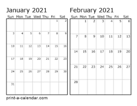 • the monthly calendar 2021 with 12 months on 12 pages (one month per page, us letter » next year: Download 2021 Printable Calendars