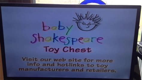 Baby Shakespeare Toy Chest Youtube
