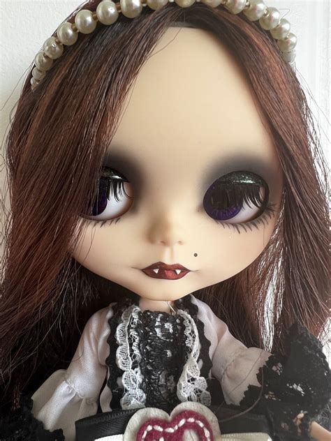 Blythe Vampire Doll Custom Original Outfit 100 Authentic Etsy