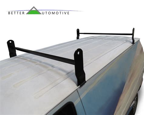 Adjustable Van Cross Bar Roof Ladder Rack With Rain Gutter 600 Lbs
