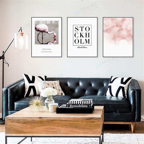 Designed to spark new feelings. Pink Flamingo Black White Stockholm Quotes | Poster prints, Wall art living room, Pink flamingos