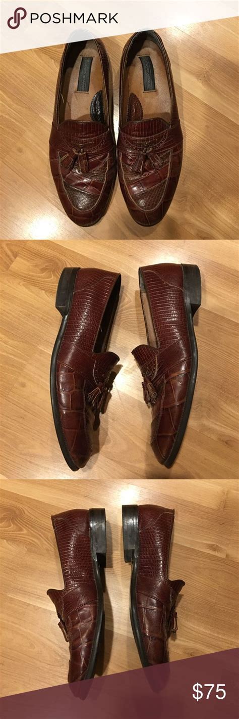 Stacey Adams Genuine Snake Leather Men S Size 11 M Snake Leather