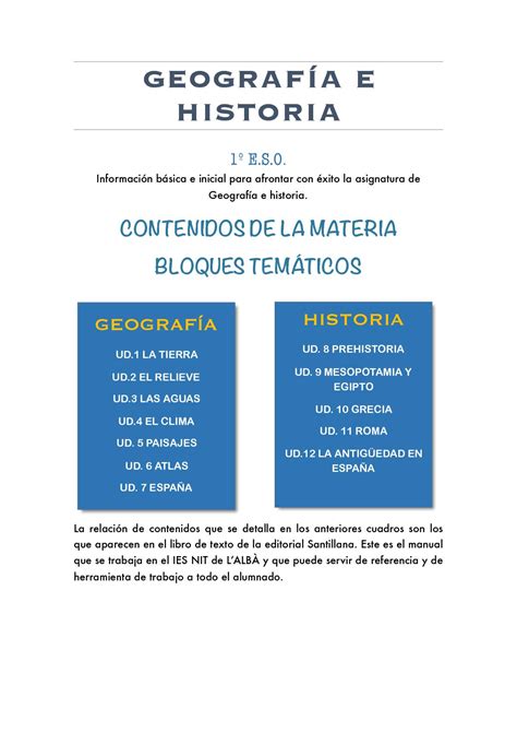 Calaméo Geografía E Historia 1º