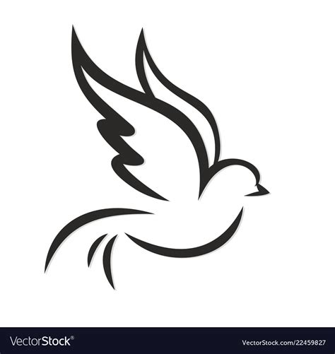 Logo Flying Bird Royalty Free Vector Image Vectorstock