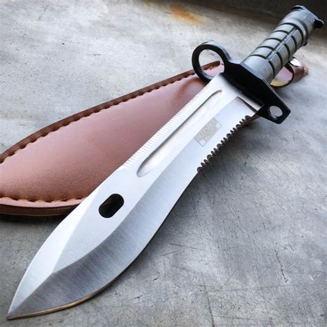135 Military Tactical Fixed Blade Survival Bayonet Combat Knife Rambo