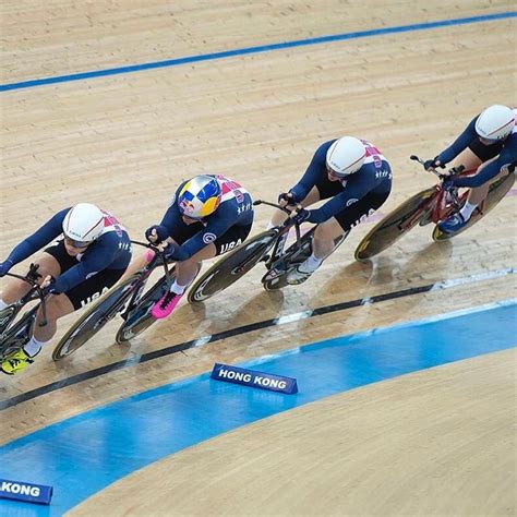 32 cyclists (8 teams of 4) from 8 nations are expected to compete. USA Women's Team Pursuit wins gold TWC2017 | Track cycling ...