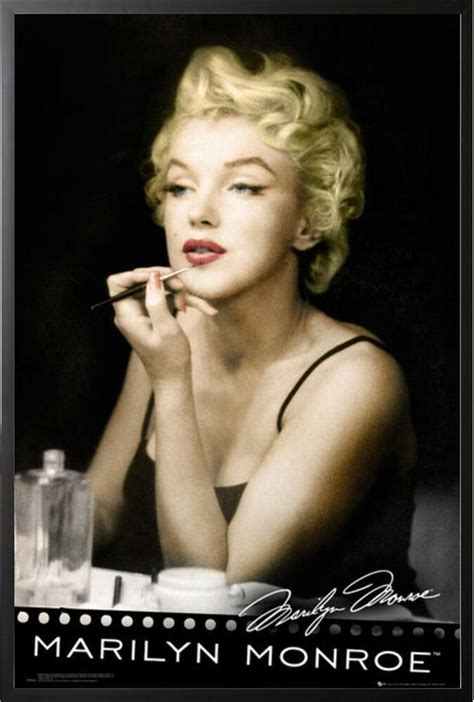 Marilyn monroe poster wall art home decor photo print 16x24, 20x30, 24x36. Marilyn Monroe Lipstick Vanity Dry Mounted Poster in Black Frame 24x36 | eBay