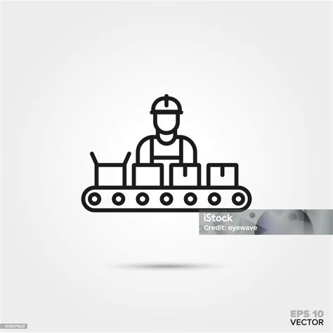 Assembly Line Vector Icon Stock Illustration Download Image Now