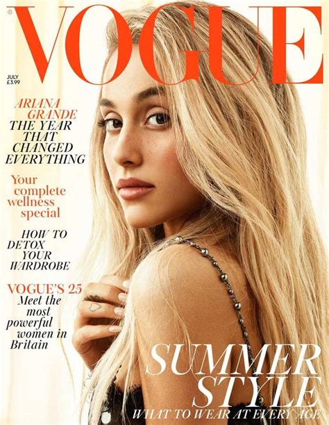 Ariana Grandes Vogue Cover Singer Unrecognisable Herald Sun
