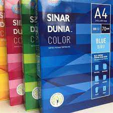 Hvs A4 70 Gsm Warna Biru
