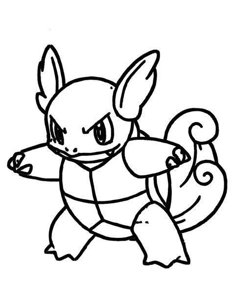 Squirtle Coloring Pages Pokemon Educative Printable