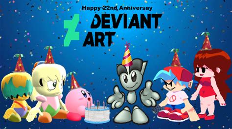 Happy 22nd Anniversary Deviantart By Fnafbendykirbyfan1 On Deviantart