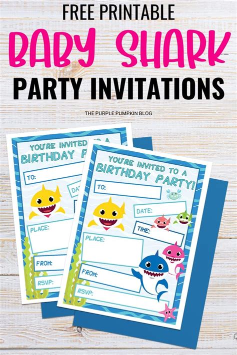 Free Baby Shark Party Printables Baby Shark Printables