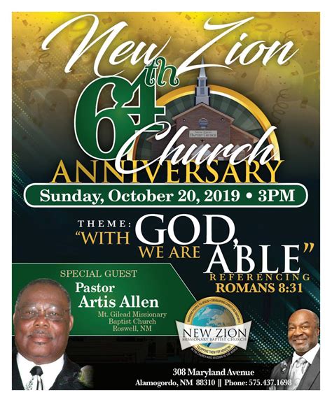 64th New Zion Baptist Church Anniversary 2019 By Epiphany Creations Issuu