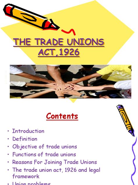 Trade union act (with its many variations) is a stock short title used for legislation in australia, india, japan, laos, malaysia, tanzania and the united trade union acts may be a generic name either for legislation bearing that short title or for all legislation which amends the law relating to trade unions. Trade Unions Act | Trade Union | Strike Action