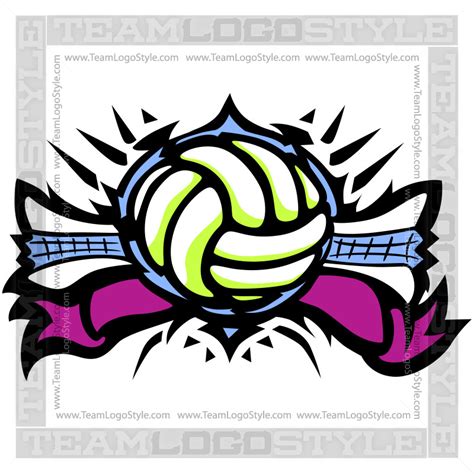 Volleyball Logo Vector Clipart
