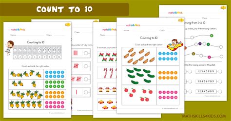 Below you'll find a collection of worksheets to teach number recognition and counting up to ten. Kindergarten math worksheets counting to 10 | Free ...