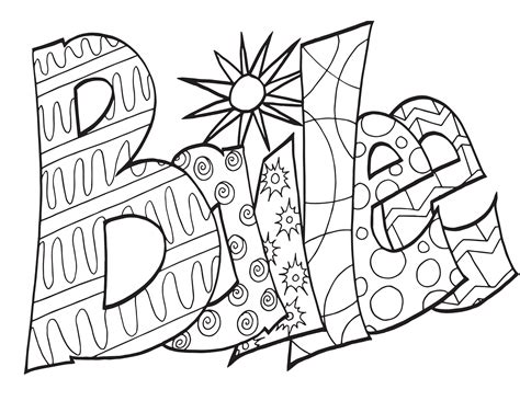 Bailee Classic Stevie Doodle Free Coloring Page — Stevie Doodles