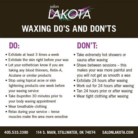 Salon Lakota Blog Brazilian Wax Tips Waxing Tips Waxing Aftercare