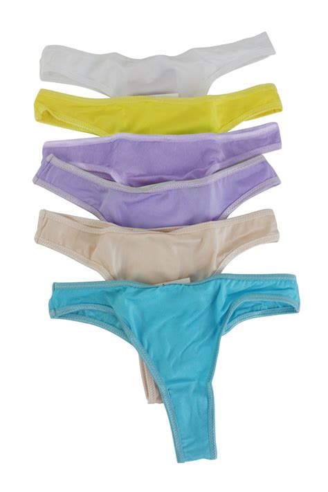 Spicyspot Lingerie V Shape Back Bikini G String Thong Panties Underwear 6 Pieces Walmart