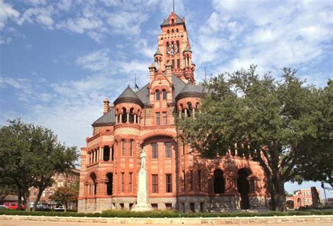 Ellis County Courthouse Located In Waxahachie Tx Stock Image Image
