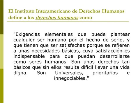 Cuando hablamos de los derechos humanos o los derechos fundamentales del ser humano, nos referimos al conjunto de derechos inherentes. PPT - DERECHOS HUMANOS RESUMEN DEL MÓDULO 1 PowerPoint ...