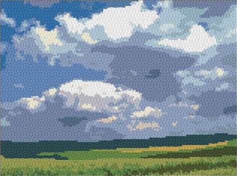 Easy counted cross stitch chart, xstitch, punto croce, embroidery, point de landscape cross stitch pattern. Landscape|8|1135|x-stitch|10 Free Patterns Online