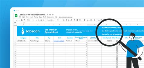 Simplify Your Job Search With A Job Search Spreadsheet Template Free
