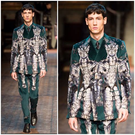 Suit Of Armor Dolce And Gabbana Fall 2014 Menswear Milan Fashion