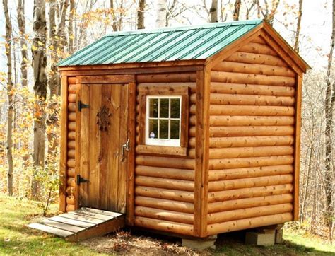 Shed Kits 6 X 8 Nantucket Log Cabin Siding Traditional Garden