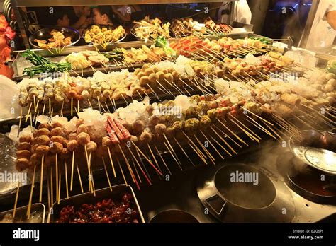 Malaysia Kuala Lumpur Jalan Alor Food Street Stock Photo Alamy