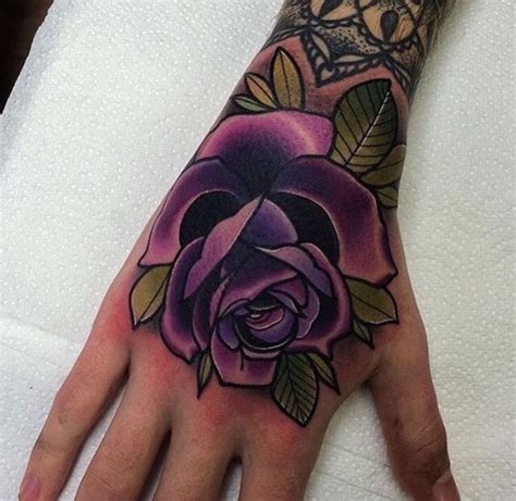 Great color tattoos, rule 3: The 25+ best Purple rose tattoos ideas on Pinterest ...