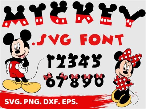 Mickey Mouse Font For Cricut Free Svg Crafting Fonts