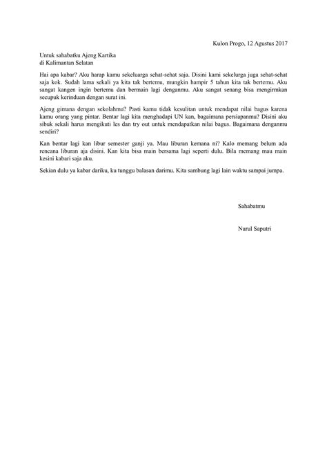 Bantu jawab dan dapatkan poin. Download Contoh Surat Tidak Resmi Terbaru